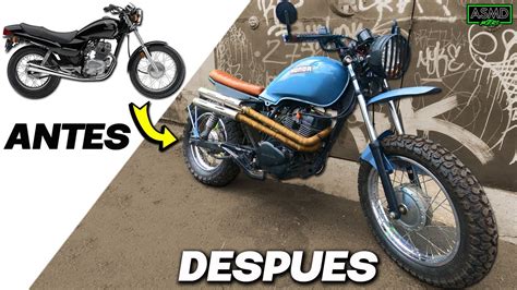 Honda Nighthawk Modificada A Scrambler Cambio Brutaaal Youtube