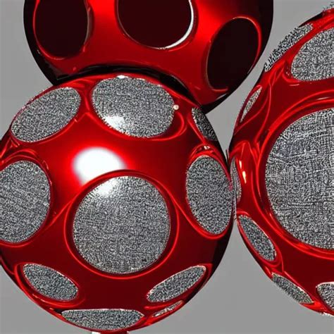 Chrome Spheres On A Red Cube By Adriaen Van Ostade Stable Diffusion