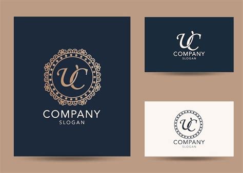 Premium Vector Modern Monogram Initial Letter Uc Logo Design Template