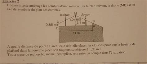 Salut J Ai Un Devoir Maison Urgence Et Je N Ai Pas Compris Cet Exercice