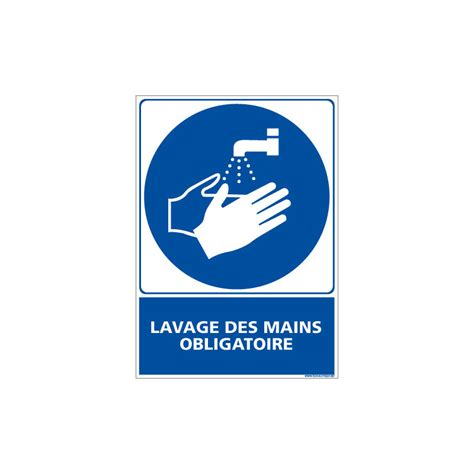 Panneau Lavage Des Mains Obligatoire E0341