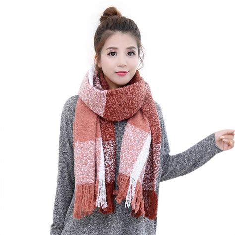 Scarf Morecome Warm Winter Women Long Scarf Large Shawl Plaid Scarf