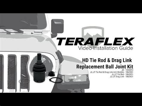 TeraFlex JK Dana 30 44 High Steer System With HD Drag Link Flip Kit