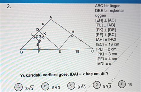 Geometri Sorusu Acil Eodev