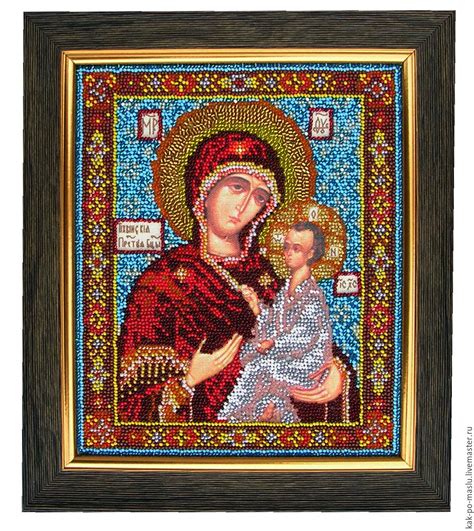 Тихвинская икона Божией Матери купить в интернет-магазине Ярмарка ...