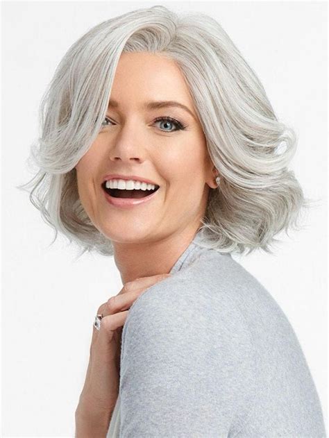 Pin On Grey Hair Makeup And Style