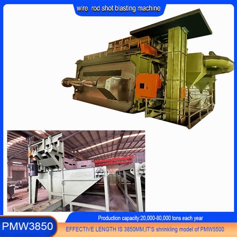 Wire Rod Coil Shot Blasting Machine For Various Wire Descaling Product