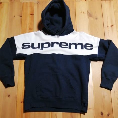 Yahooオークション Supreme Blocked Hooded Sweatshirt M