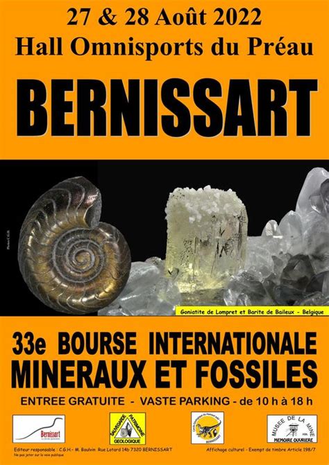 Bernissart E Bourse Internationale Min Raux Et Fossiles