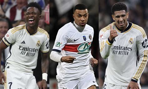 Mbappé Bellingham Vinicius JR sfida a Messi Suarez Neymar e ai