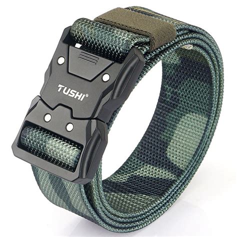 Homens Tactical Belt Ex Rcito Ca A Ao Ar Livre T Tico Militar Canvas