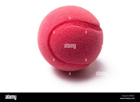 pink tennis ball isolated on white background Stock Photo - Alamy