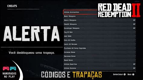 Todos Códigos Trapaças E Comandos De Red Dead Redemption 2 Youtube