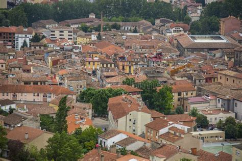 Olot in Girona, Spain stock image. Image of city, architecture - 184070359