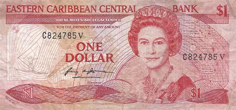 East Caribbean States New Variety 1 Dollar Note B205v1 Confirmed