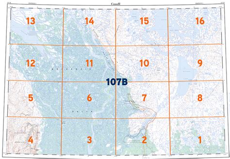 Canada Topo Maps Nts Block 107b Map Town