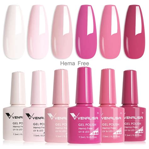 HEMA FREE Venalisa Gel Nail Polish Kit Full Coverage Gorgeous Color