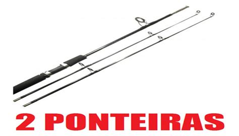 Vara Molinete Fibra Forte 2 10 M 10 20 Libras 2 Ponteiras