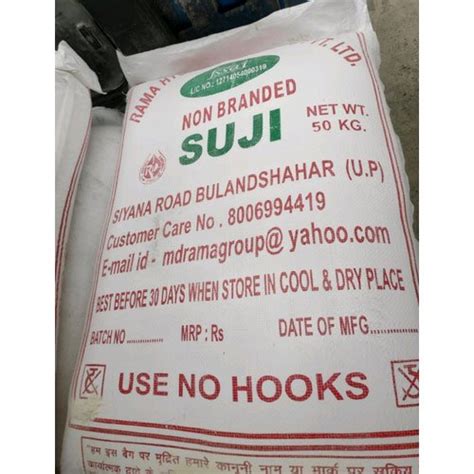 Indian Non Branded Suji Speciality High In Protein Packaging Size