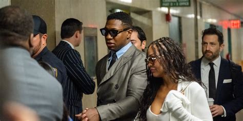 Jonathan Majors And Meagan Good Appear In Nyc Court Together Popsugar