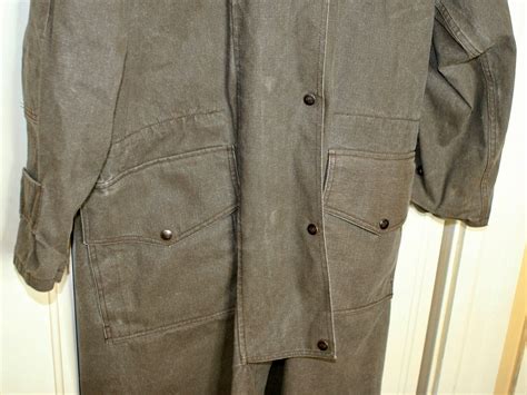 Outback Trading Co Men S Long Oilskin Duster Brown Gem