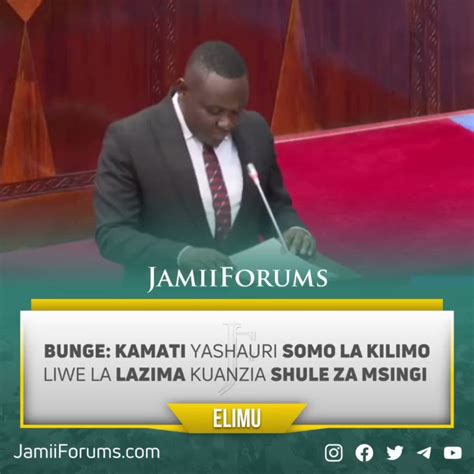 Jamii Forums On Twitter Bungeni Kamati Yashauri Somo La Kilimo Liwe