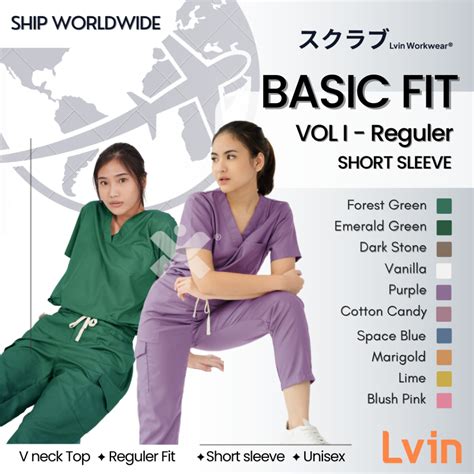 Jual Lvin Vol I Baju Scrub Medical Scrub Suit Doctor S Scrub For