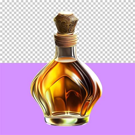 Uma Garrafa De Tequila Objeto Isolado Fundo Transparente Psd Premium