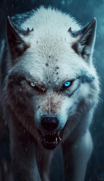 Premium Photo The Wolf With Blue Eyes Wallpapers