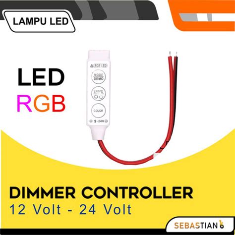 Jual Dimmer Controller Led Strip Dc V Dimer Lampu Rgb V Modul