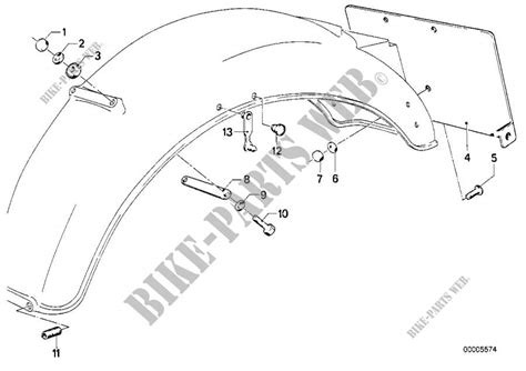 Pièces accolées garde boue arrière pour BMW Motorrad R 100 RT à partir