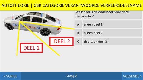 Autotheorie Inzichtvragen Parkeren Snelheid Slaag In 1 Keer