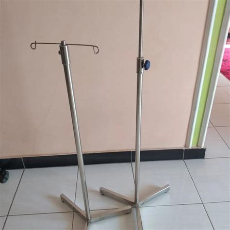 Jual Tiang Infus Kaki Roda Standar Stainless Shopee Indonesia