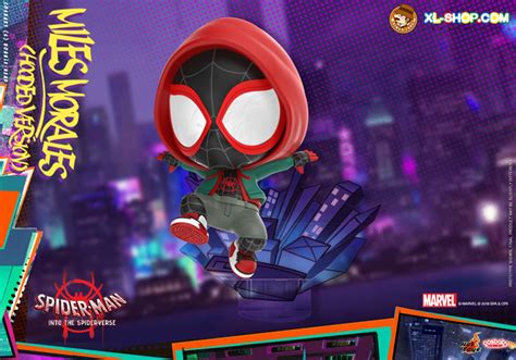 Hot Toys Spider Man Into The Spider Verse Cosb Miles Morales Hooded Version Cosbaby