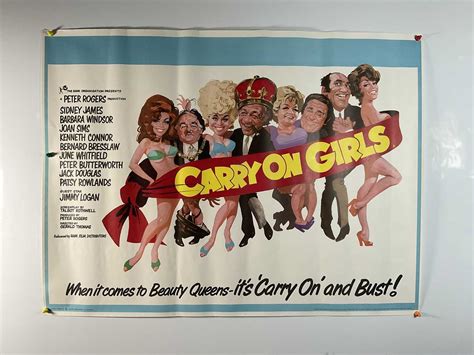 Lot 26 - CARRY ON GIRLS (1973) UK Quad film poster,