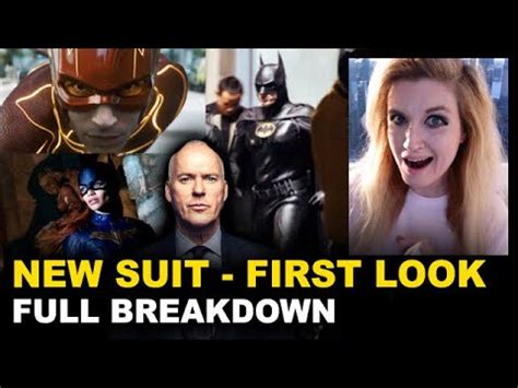 Michael Keaton NEW Batsuit Aka Batman Costume FIRST LOOK The Flash