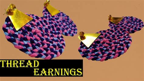 Silk Thread Earnings How To Make Silk Thread Tassel Earrings Jewelry