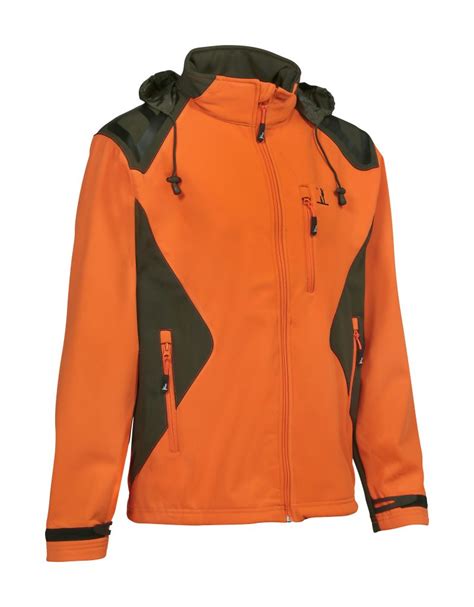 Percussion Softshell Jacket Orange Edinburgh Outdoor Wear