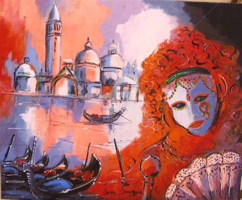 Venise Et Son Carnaval Peinture Par Jacky Dumergue Artmajeur