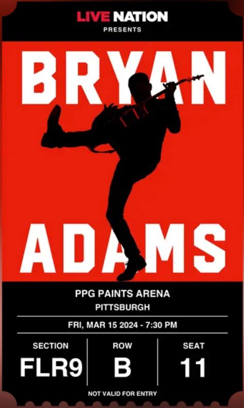 Bryan Adams Concert And Tour History Updated For 2024 Concert Archives