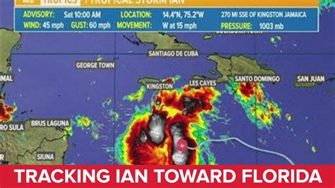 Saturday 10am Tropical Storm Ian Update Ian Continues To Strengthen