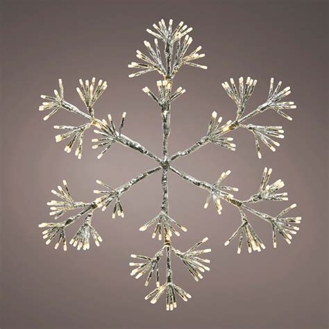 Lumineo Led Flashing Snowflake Warm White