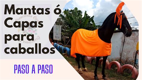 Cómo hacer una capa ó manta para un caballo YouTube