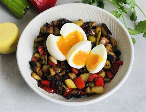 Salteado De Verduras Con Patata Y Huevos Receta Ekilu