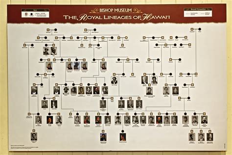 Mg Dxo The Royal Lineages Of Hawaii Chart At The Kap Flickr