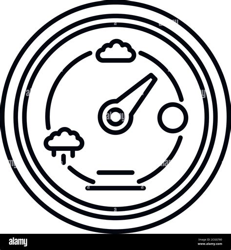 Barometer Icon Outline Barometer Vector Icon For Web Design Isolated