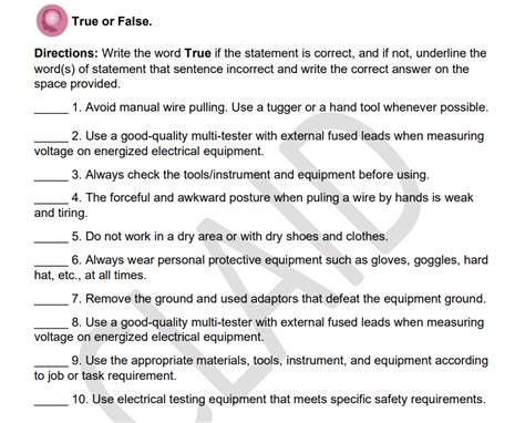 Solved Activity 1 Activity 3 5 True Or False Directions Write