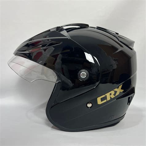 Jual Helm Crx Fortune X Hitam Glossy Polos Solid Single Visor