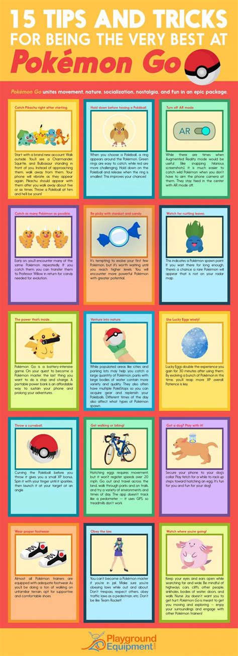 15 Tips and Tricks for Being the Very Best at Pokémon Go | Visual.ly ...