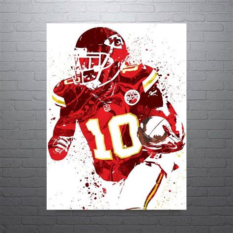 Tyreek Hill Kansas City Chiefs Football Poster Man Cave Sports Art